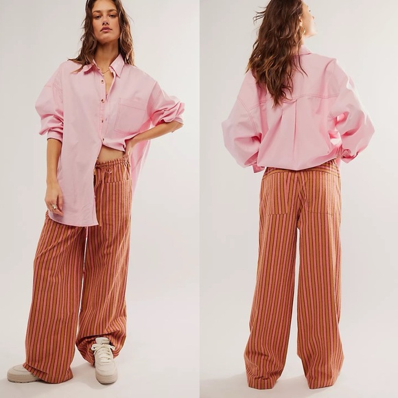 Free People Pants - Free People Hudson Canyon Stripe Pants size Large